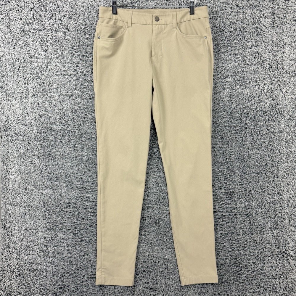 Lululemon Pants Mens 30x32 Beige ABC Slim Fit Chino Stretch 5 Pocket Travel Golf